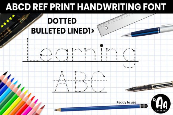 Abcd Ref Dotted Bulleted Lined1: A Display Font That Teaches & Converts
