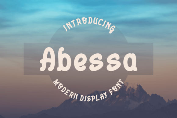 Abessa Display Font for Small Business Branding