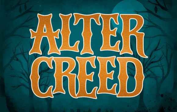 Alter Creed: A Spooky Display Font That Brings Halloween Magic to Your Makes