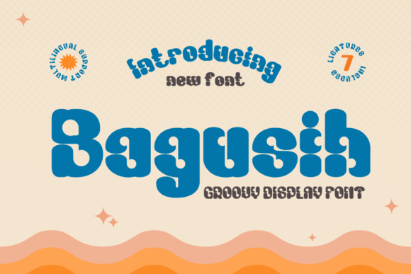 Bagusih: A Bold Retro Display Font for Editorial Impact