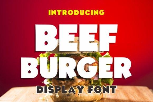 Beef Burger: A Friendly All-Caps Display Font That Works