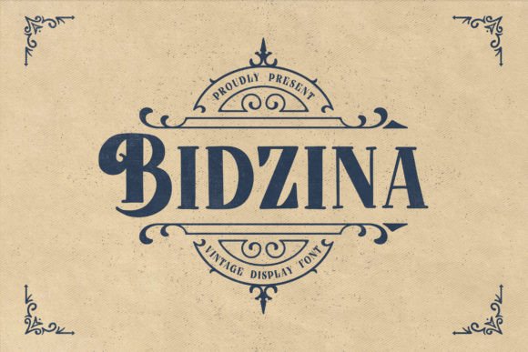 Bidzina: A Vintage Display Font That Anchors Campaign Personality