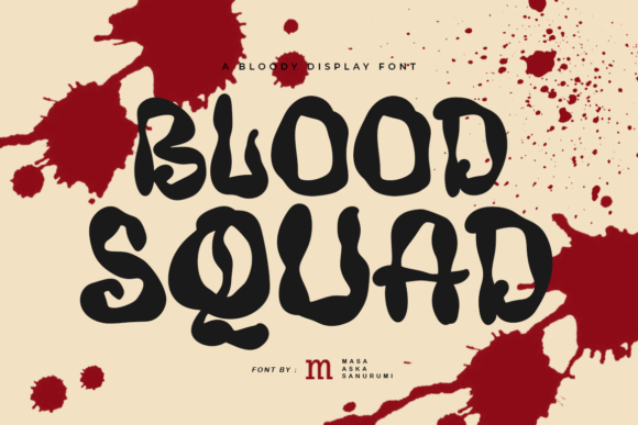 Blood Squad: A Display Font with Editorial Bite