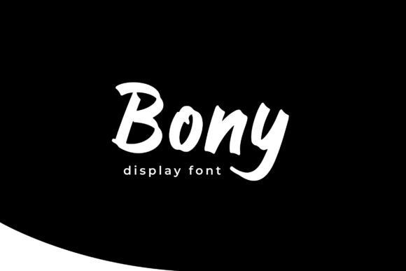 Bony: A Bold, Brushed Display Font That Cuts Through the Feed