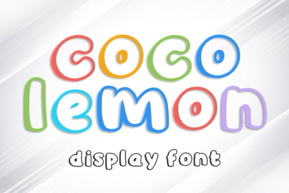 Coco Lemon: A Playful Display Font That Feels Like Sunshine on Paper