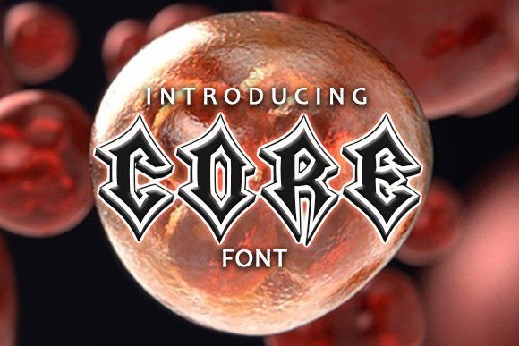 Core: A Sharp Gothic Display Typeface for Brand Consistency
