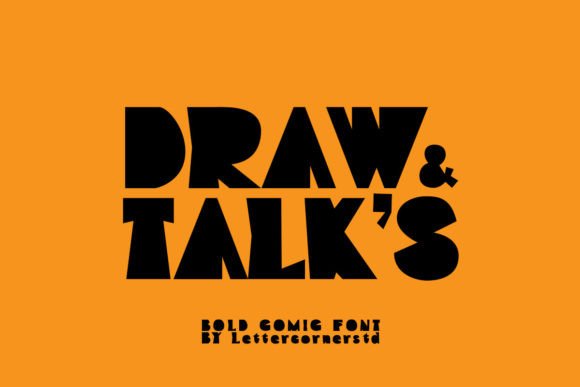 Draw and Talks: A Playful Display Font for Small Business Branding