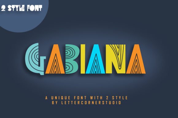 Gabiana: A Playful Display Font That Makes Your Brand Instantly Memorable