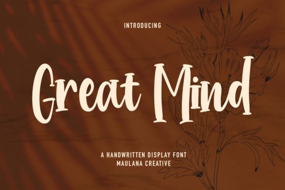 Great Mind: A Handwritten Display Font That Feels Human