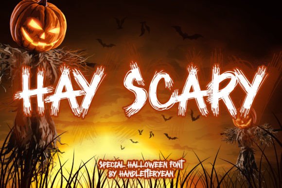Hay Scary: A Playful Halloween Display Font That Delivers Personality