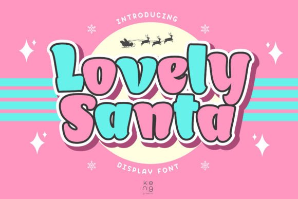 Lovely Santa: A Playful Display Font for Digital Branding