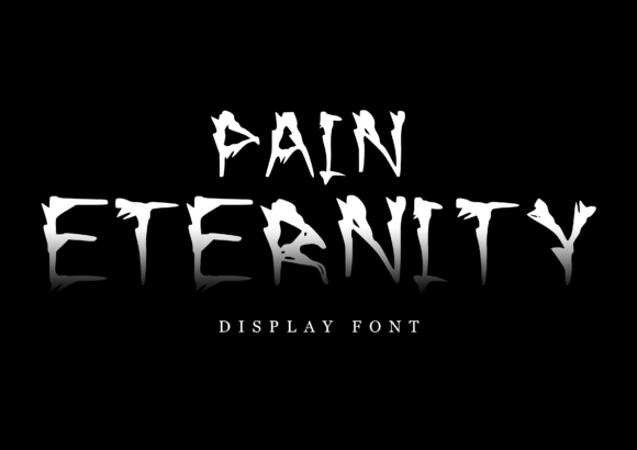 Pain Eternity: A Bold Display Font for Spooky, Standout Handmade Goods