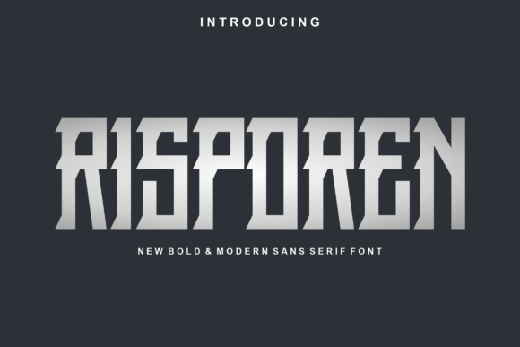 Risporen: A Modern Display Font for Editorial Impact