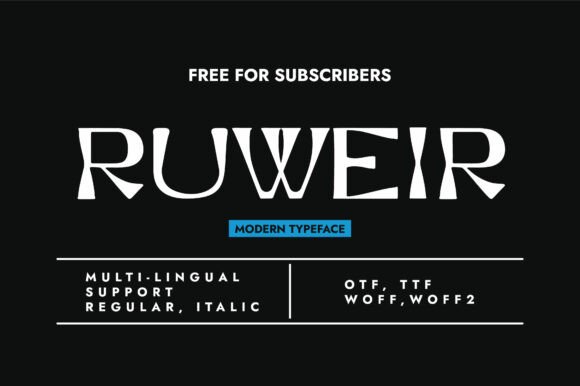 Ruweir: A Playful Yet Polished Display Font for Digital Brands