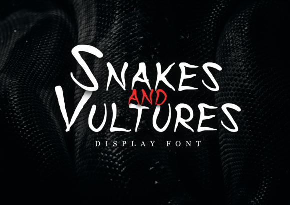 Snakes and Vultures: A Spooky-Playful Display Font for Editorial Moments