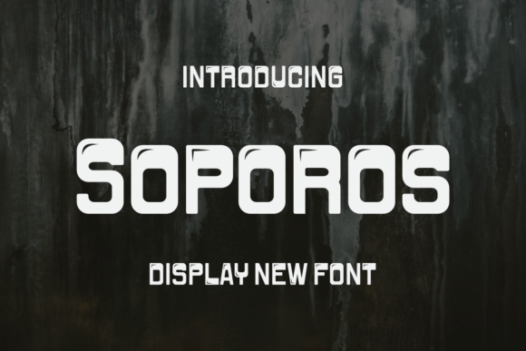 Soporos Display Font for Handmade Creators