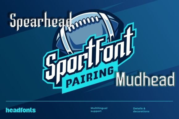 Spearhead Mudhead Duo: A Sporty Display Font for Digital Design