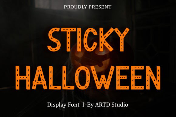 Sticky Halloween: A Display Font That Grabs Attention