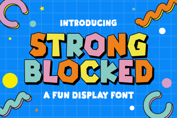 Strong Blocked: A Playful Display Font for Editorial Impact