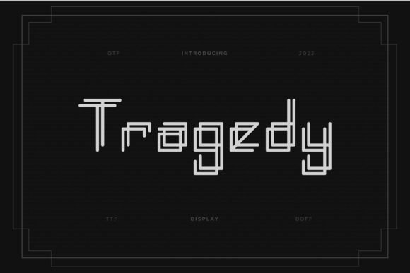 Tragedy: A Display Font That Makes Your Headlines Unmissable