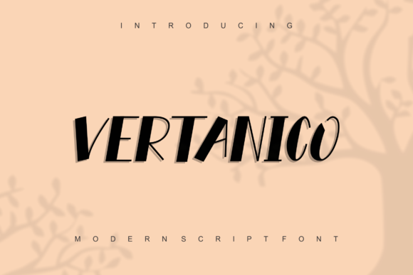 Vertanico: A Bold Display Font That Feels Like Handmade Magic